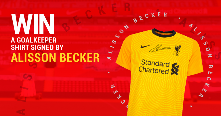 Win a signed Alisson Becker shirt