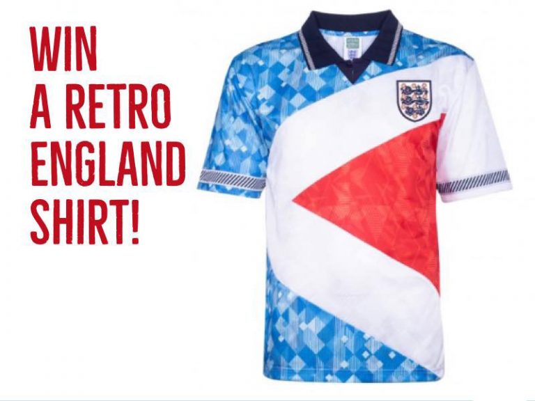 Win a Mash-Up Retro England shirt
