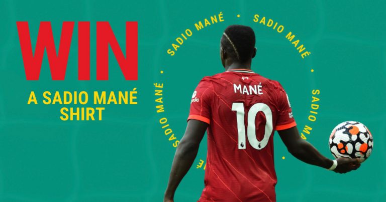 Win a Sadio Mané Liverpool home shirt