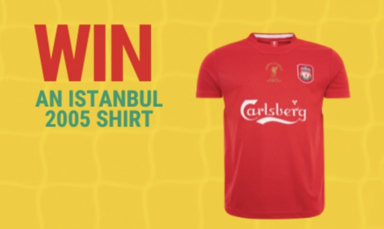 Win a 2005 Liverpool Istanbul shirt