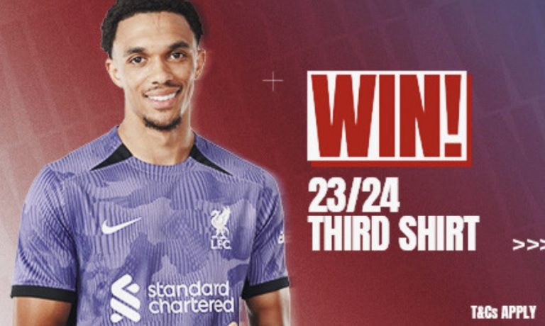 Win a Liverpool FC 23/24 third shirt