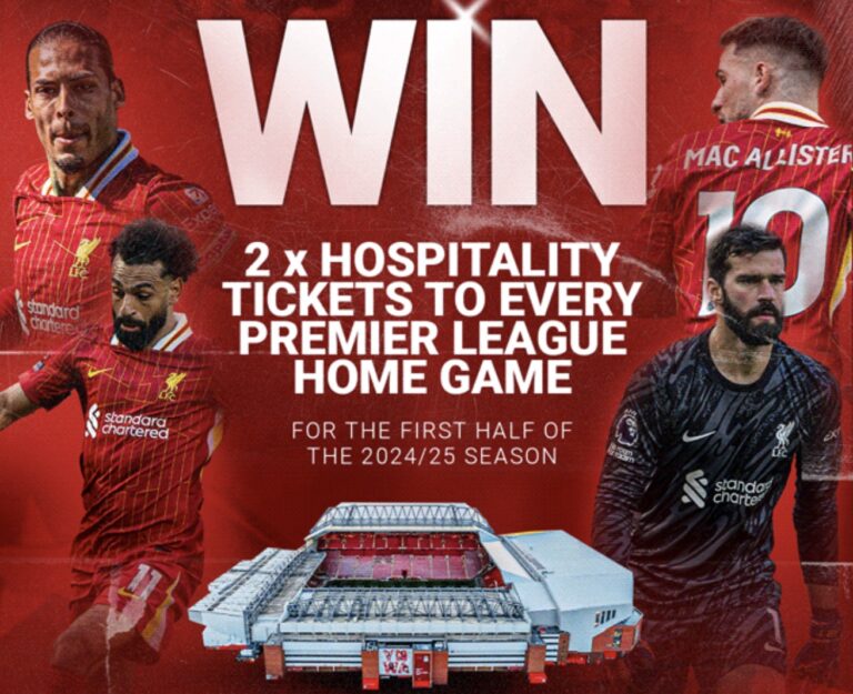 Win Liverpool FC hospitality tickets