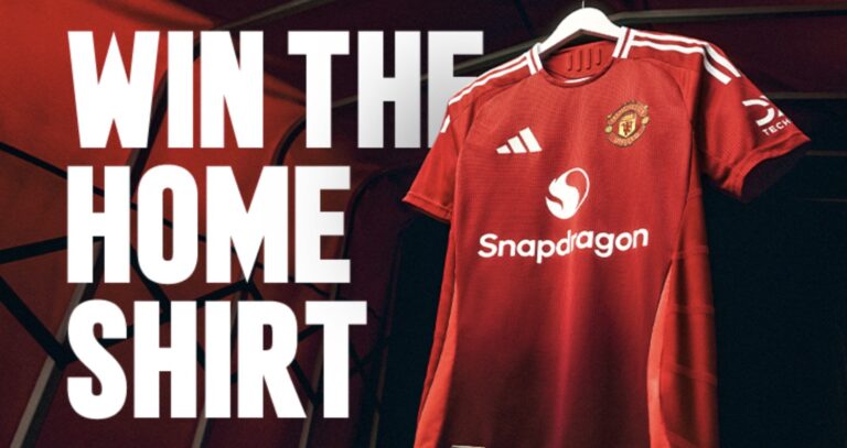 Win a brand new Man Utd home shirt